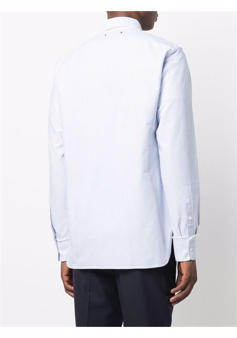 Camicia a righe con ricamo in blu e bianco Golden Goose - uomo GOLDEN GOOSE | GMP00246P00054880197
